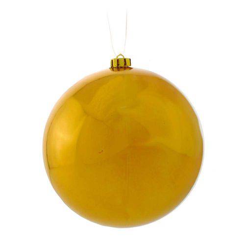 Bolas Arvore de Natal Ouro - 1 Unidade 12 Cm