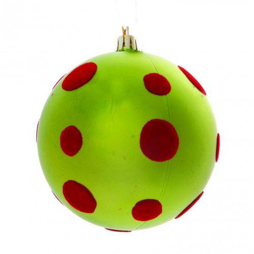 Bolas Arvore de Natal Verde - 6 Unidades 10 Cm