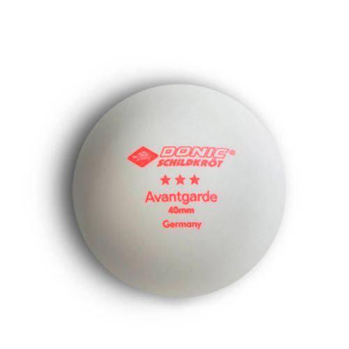 Bolas de Tênis de Mesa Donic Avantgarde 3 - (Embalagem com 6 Bolas Brancas)-Branco-R1