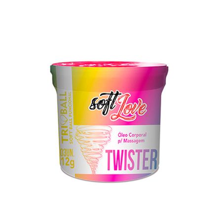 Bolinha Soft Ball Twister C/3 Soft Love Unica UN