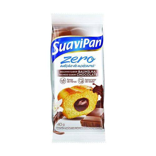 Bolinho de Baunilha com Chocolate Sem Açúcar 40g - Suavipan