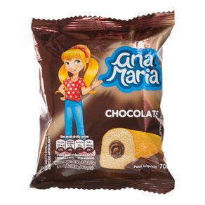 Bolinho de Baunilha e Recheio Chocolate Ana Maria 80g