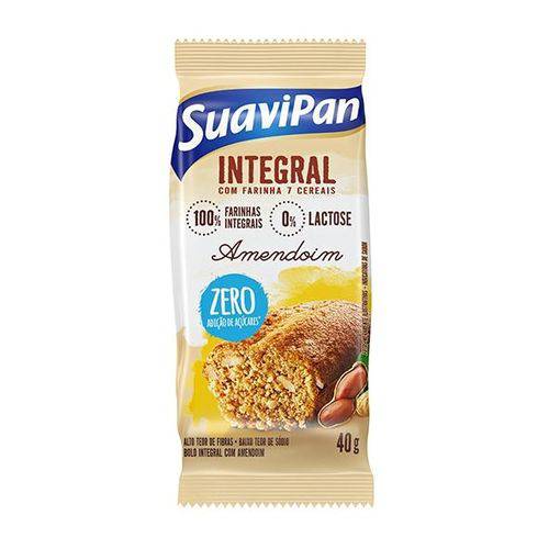 Bolinho Integral Zero Açúcar de Amendoim 40g - Suavipan