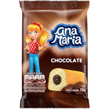 Bolinho Recheado Ana Maria Chocolate 70g
