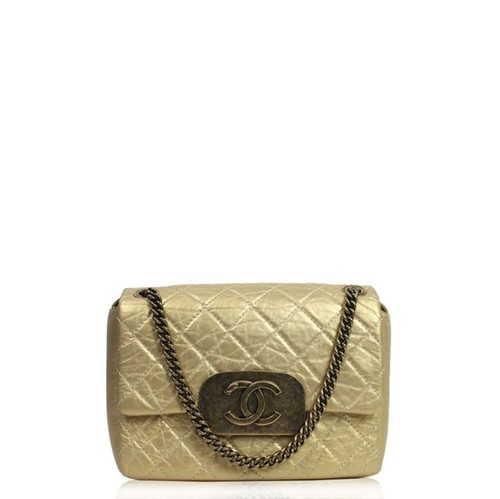 Bolsa Chanel Rue Cambon Dourado