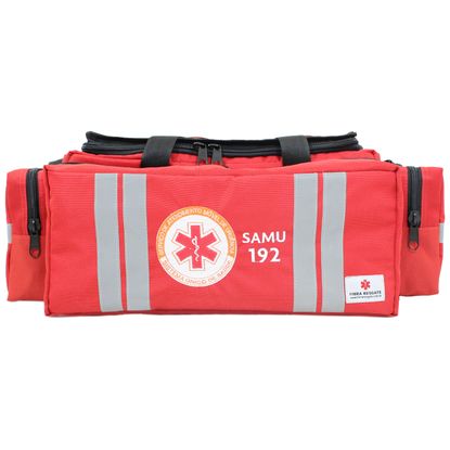 Bolsa de Atendimento Pré-Hospitalar SAMU Fibra Resgate 730 Vermelha