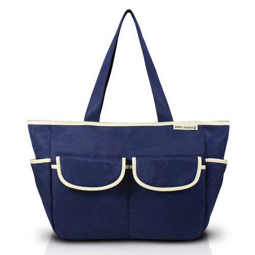 Bolsa de Bebê Lisa Azul/bege Jacki Design