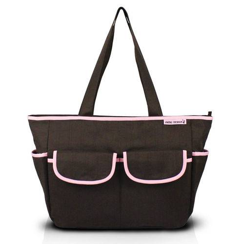 Bolsa de Bebê Lisa Marrom/pink Jacki Design