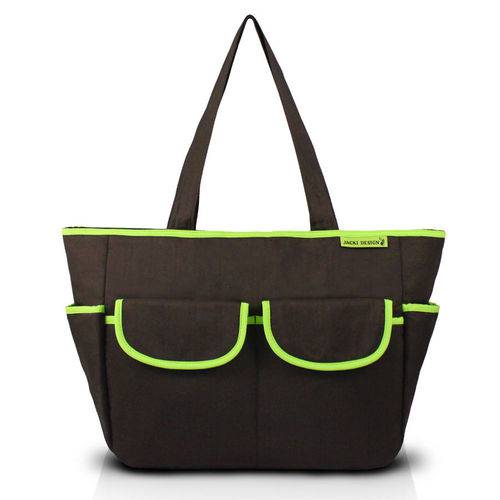 Bolsa de Bebê Lisa Marrom/verde Jacki Design