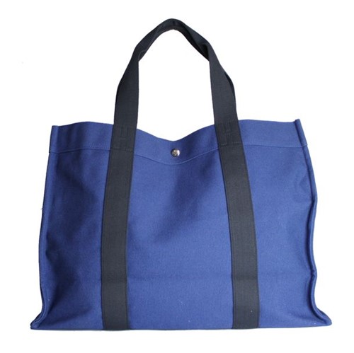 Bolsa de Praia Hermes Azul Marinho (Beach Bag)