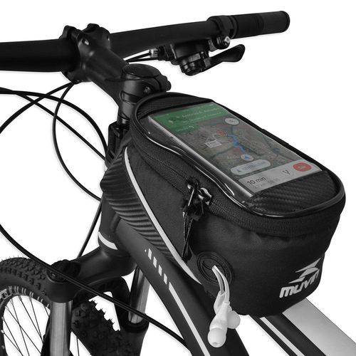 Bolsa de Quadro Porta Celular para Bicicleta - Muvin - BBK-500