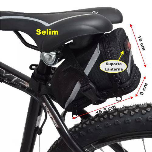 Bolsa de Selim Bolso Expandivel para Bicicleta