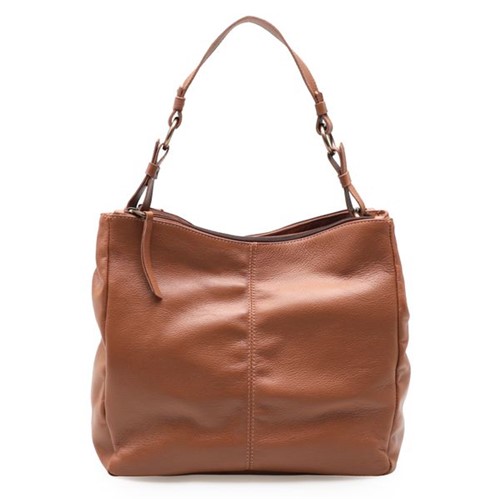 Bolsa Feminina Shoulder Bag Couro - Caramelo UN