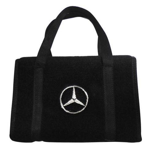 Bolsa Ferramentas Carpete Preto Velcro - Emblema Mercedes