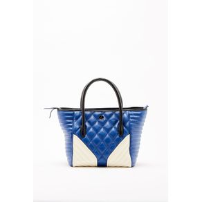 Bolsa Leather Multimatelasse Azul - U