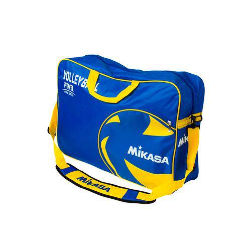 Bolsa para Bolas de Voleibol Mikasa Vl6B-Bl Nylon Azul e Amarelo