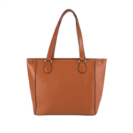 Bolsa Shopping Bag STZ com Recorte Caramelo -