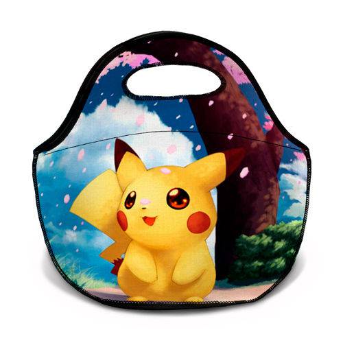 Bolsa Térmica Neoprene Pokemon Pikachu Desenho