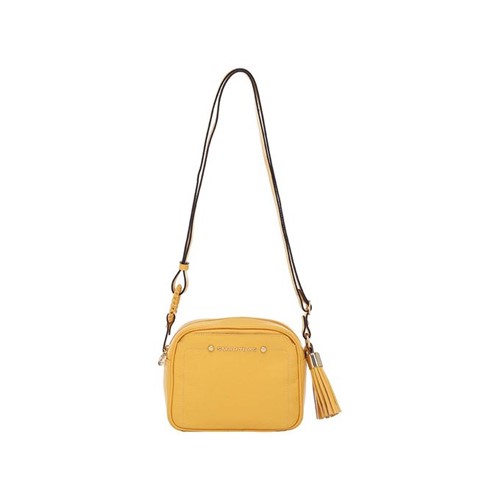 Bolsa Transversal Smartbag Couro Amarelo - 77006.20
