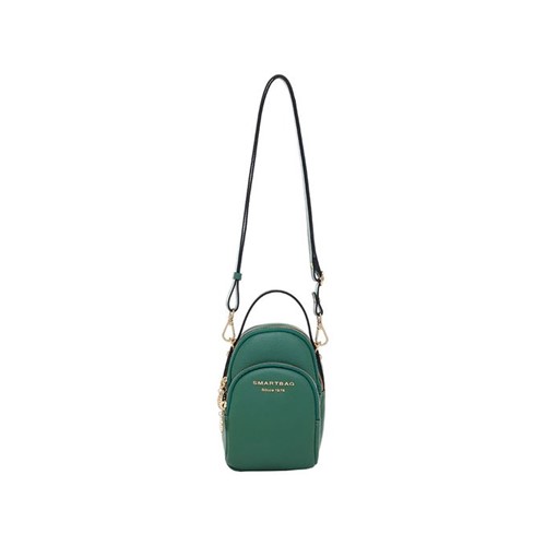 Bolsinha Transversal Smartbag Couro Verde - 77010.20