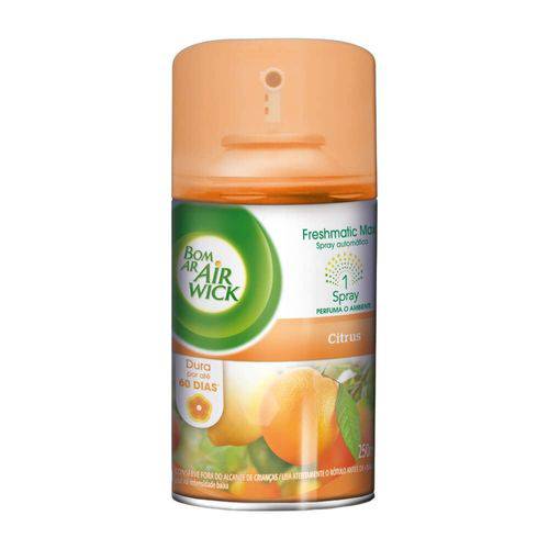 Bom Ar Citrus Desodorizador Automático Refil 250ml