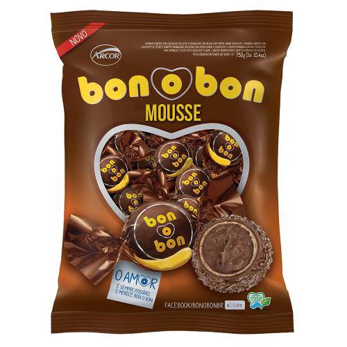 Bombom Bonobon Mousse 15g C/50 - Arcor