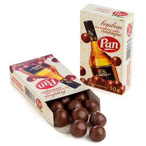 Bombom Conhaque com Chocolate 50g C/2 - Pan