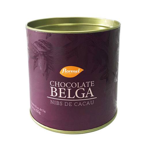Bombom de Chocolate Belga com Cacau e Nibs - Flormel 150g