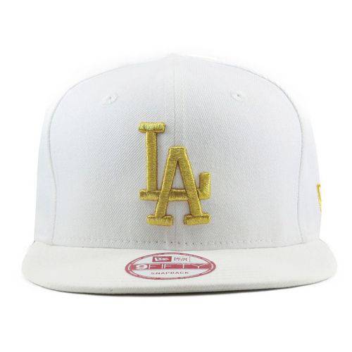 Boné 9Fifty Snapback Los Angeles Dodgers White Gold