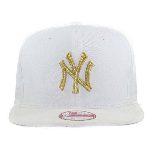 Boné 9Fifty Snapback New York Yankees White Gold