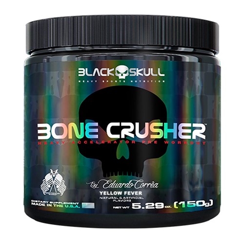 Bone Crusher Black Skull Yellow Fever com 150g