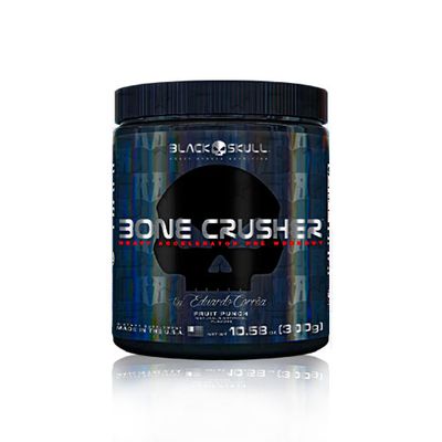 Bone Crusher Pré-treino 300g - Black Skull Bone Crusher Pré-treino 300g Blueberry - Black Skull