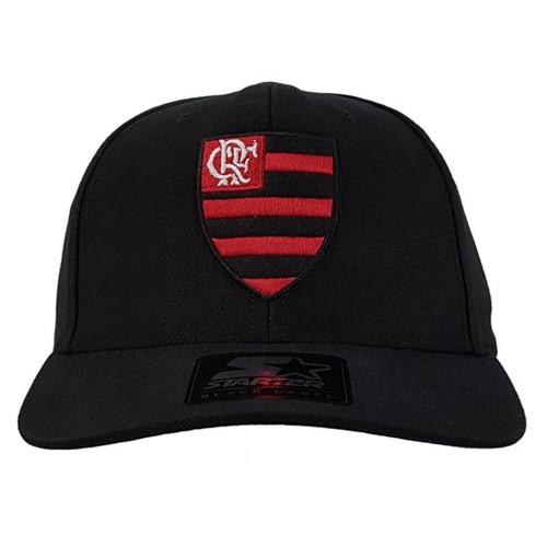 Boné Flamengo 6G Snap Black Logo Oficial Starter UN