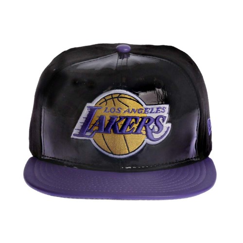 Boné New Era 59Fifty Patent Front Los Angeles Lakers Masculino