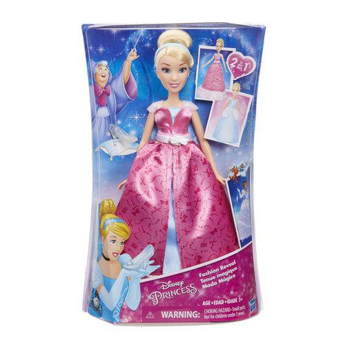 Boneca Articulada - 30 Cm - Disney - Princesas - Vestidos Mágicos - Cinderela - Hasbro