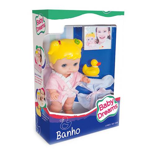 Boneca Baby Dreams Banho - Cotiplás