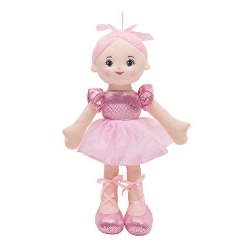 Boneca Bailarina Glamour Rosa - Buba Baby