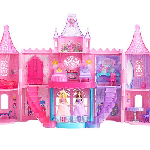Boneca Barbie - a Princesa e a Pop Star - Castelo Mini Princesas - Mattel