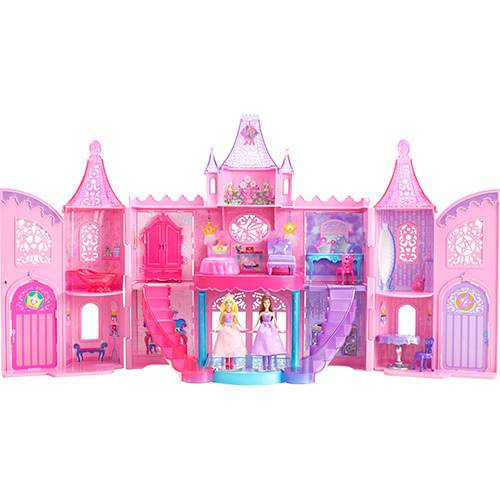 Boneca Barbie - a Princesa e a Pop Star - Castelo Mini Princesas - Mattel
