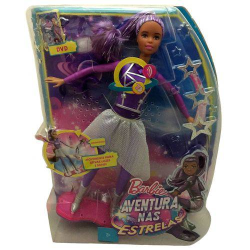 Boneca Barbie Amiga Negra com Hoverboard Luz e Som - Mattel