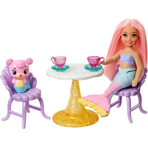 Boneca Barbie Chelsea Mattel Parque Aquático de Sereias FTX20