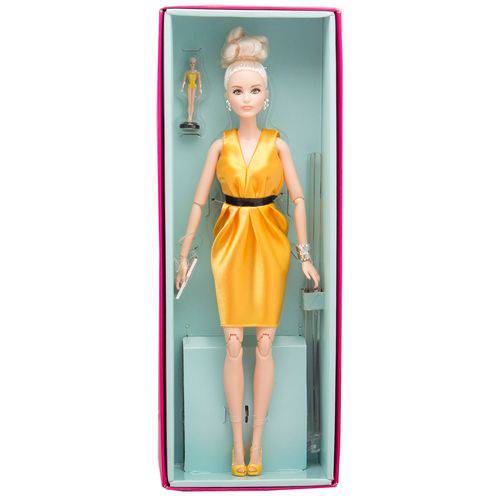 Boneca Barbie Collector Convenção Paris Vestido Amarelo - Mattel