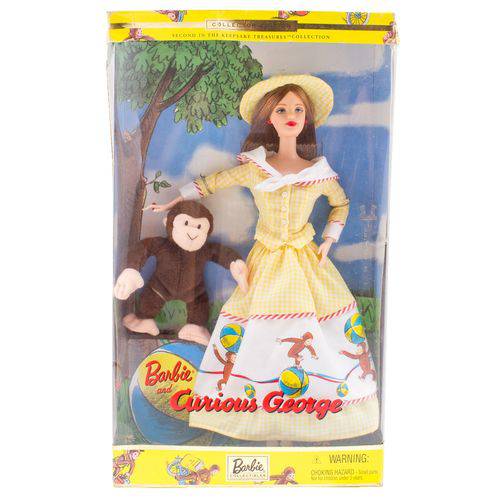Boneca Barbie Collector Curious George - Mattel