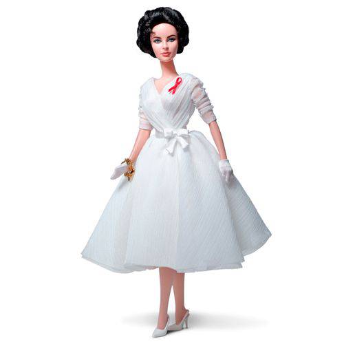 Boneca Barbie Collector Silkstone Elizabeth Taylor White Diamonds - Mattel