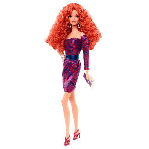 Boneca Barbie Collector The Look City Shine Purple Dress - Mattel