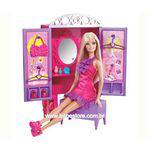 Boneca Barbie com Comodos da Casa - Armário