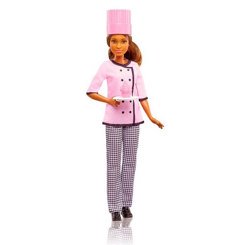 Boneca Barbie Conjunto Profissões Mattel Cheff Cheff
