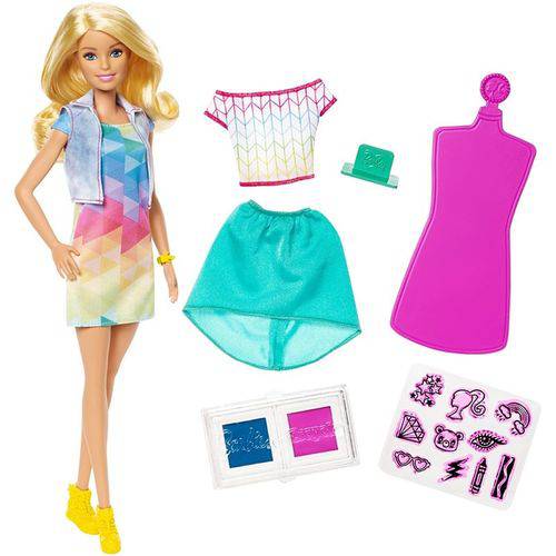 Boneca Barbie Criações com Carimbos - FRP05 - Mattel