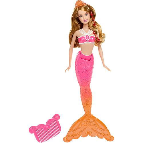 Boneca Barbie e a Sereia das Pérolas Amiga Sereia Coral BDB49 - Mattel
