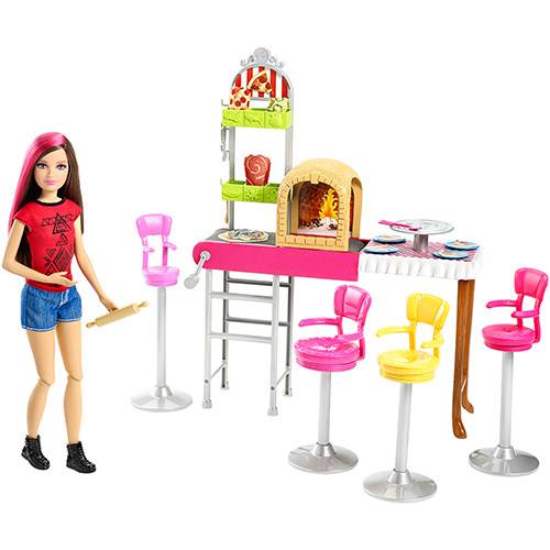 Boneca Barbie Family Pizzaria 3 é Demais - Mattel